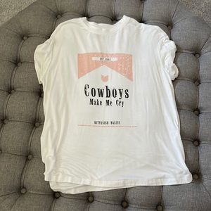 Kittenish Cowboys make me cry shirt